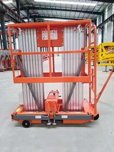 Mast Lift Mudah Dipasang, Kapasitas 5-12m, Beban 150kg, Sistem Interlock, Mast Lift Dorong, <span class=keywords><strong>Platform</strong></span> Kerja Terangkat Tunggal - Product Image 5