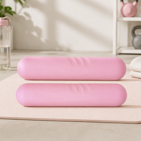 Haltères en silicone personnalisés avec logo, antidérapants, pour yoga, pilates, entraînement à domicile, musculation