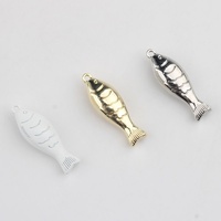 Pendentifs Breloques en Alliage de Zinc Électroplaqué Coloré en Forme de Petit Poisson pour Bijoux DIY : Bracelets, Colliers, Boucles d'Oreilles
