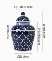 Bleu Blanc Vintage Vase En Céramique De Luxe Nordique Chinois Vintage Ornement pour La Maison Salon Art Déco Hydroponique Fleur