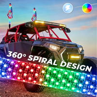 Lampe LED laser 2-en-1 de 2,2 pouces, contrôle par application et interrupteur à bascule, étanche, pour VTT