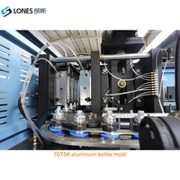 Machine de soufflage de bouteilles en plastique PET LS-A4 pour bouteilles de pesticides, machine de fabrication de bouteilles PET entièrement automatique à commande servo