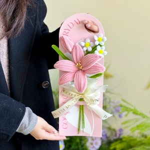Bouquet <span class=keywords><strong>di</strong></span> Tulipani Fatti a Mano per la Festa degli Insegnanti - Biglietto <span class=keywords><strong>di</strong></span> <span class=keywords><strong>Auguri</strong></span> per l'Asilo e <span class=keywords><strong>Fiori</strong></span> <span class=keywords><strong>di</strong></span> Carta per Augurare Benvenuto agli Studenti - Product Image 6