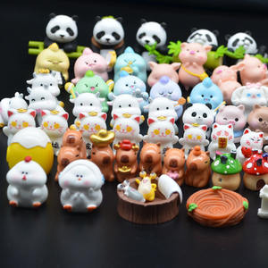 Miniature en plastique résine jouet animaux <span class=keywords><strong>Figurines</strong></span> pour salle de bain Zoo sac porte-clés bain bombe jardin <span class=keywords><strong>terrarium</strong></span> plante décoration artisanat - Product Image 5