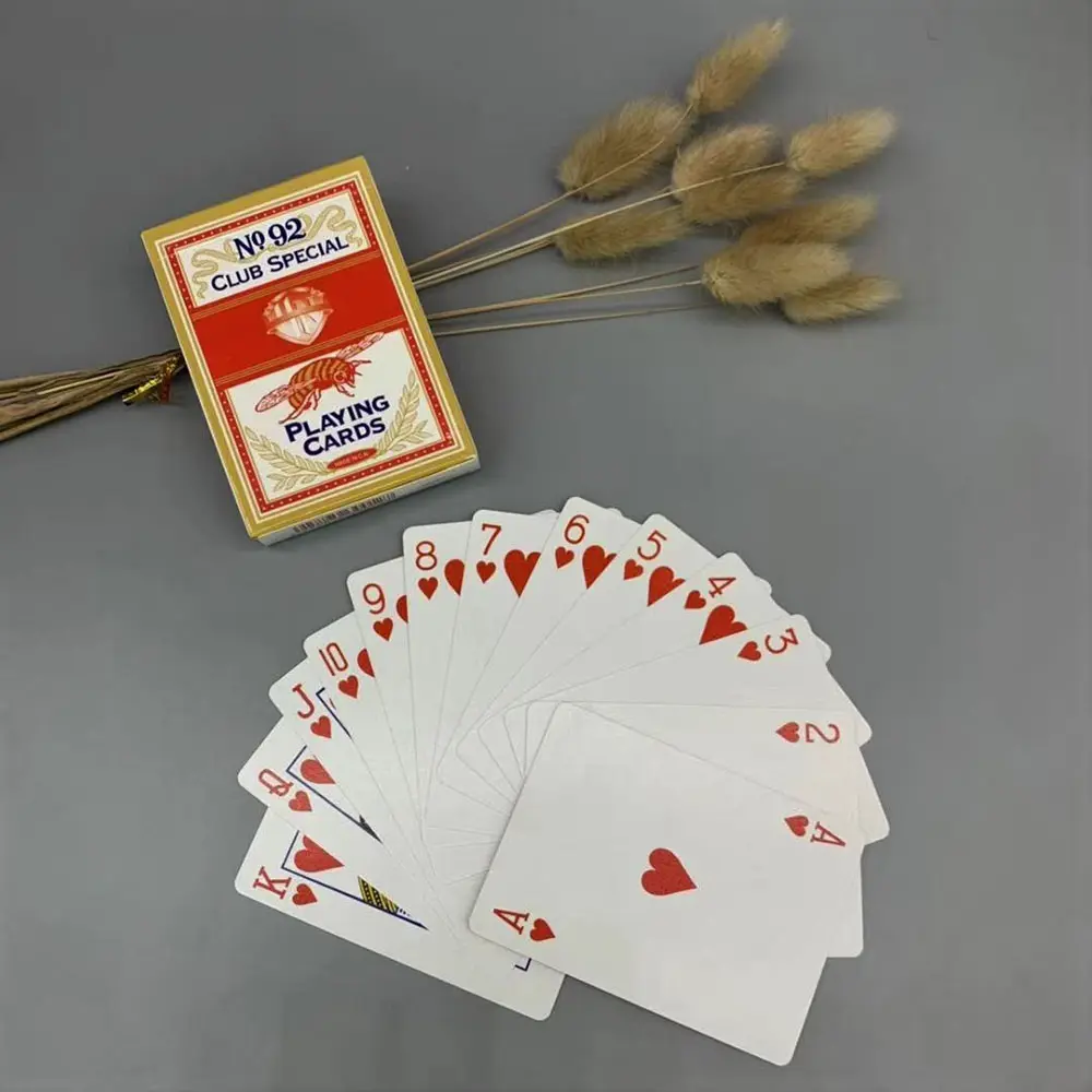 Carte à jouer de poker de jeu d'impression de papier de logo de conception personnalisée en gros avec des boîtes de tiroir