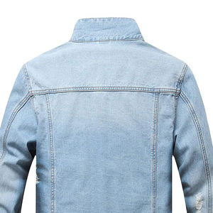 Tout nouveau hiver chaud couleur unie hommes veste en jean pour adultes 2025 dernière conception hommes veste en jean en quantité en vrac - Product Image 6