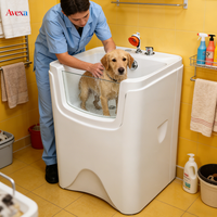Nouvelle Conception Baignoire pour Animaux en Acrylique avec Fonction Massage et Drain Anti-Bouchon de Cheveux pour Toilettage Chien Chat Vente en Gros