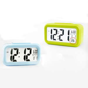 Màn Hình LCD Lớn Báo Thức Kỹ Thuật Số Ánh Sáng Yếu Công Nghệ Cảm Biến Ánh Sáng Ban Đêm Mềm Xem Đồng Hồ Báo Thức Kỹ Thuật Số - Product Image 2