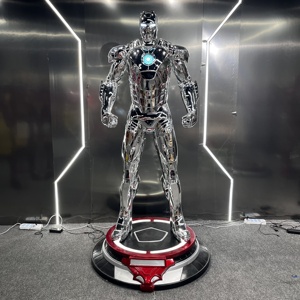 <span class=keywords><strong>Iron</strong></span> <span class=keywords><strong>Man</strong></span> MK50 Anti-Hulk armatura <span class=keywords><strong>1</strong></span> <span class=keywords><strong>1</strong></span> grande corpo completo luminoso MK7 scultura in resina per soggiorno decorazioni per pavimenti interni - Product Image 4