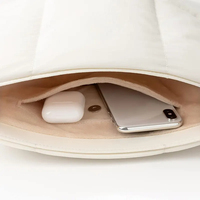 Housse d'ordinateur portable matelassée en nylon imperméable, grande capacité, personnalisée pour le voyage