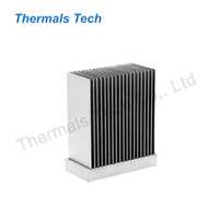 Dissipateur thermique combiné à ailettes en aluminium avec base en cuivre pur pour système d'éclairage LED