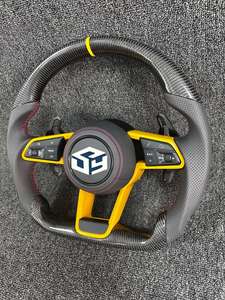 <span class=keywords><strong>Volante</strong></span> de Cuero y Fibra de Carbono para <span class=keywords><strong>Audi</strong></span> R8 TT Mk2 B8 RS TTS TTRs RS3 RS6 RS4 RS5 RS7 A3 D3 A4 A5 A6 A7 A8 Q5 Q7 - Product Image 2