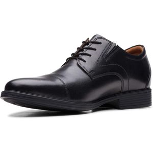 Chaussures Oxford pour homme Clarks Whiddon, bout rond, doublure en cuir véritable, semelle amortissante, chaussures de bureau et de travail - Product Image 1