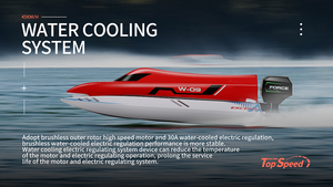 WL Toys-barco teledirigido <span class=keywords><strong>WL915</strong></span>, barco a Control remoto de alta velocidad, 2,4G, 45 km/h, Motor sin escobillas, antivuelco - Product Image 3