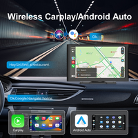 Maustor Reproductor MP5 Universal para coche 9 pulgadas CarPlay inalámbrico Android Auto Multimedia portátil BT/AUX/FM transferencia pantalla táctil inteligente