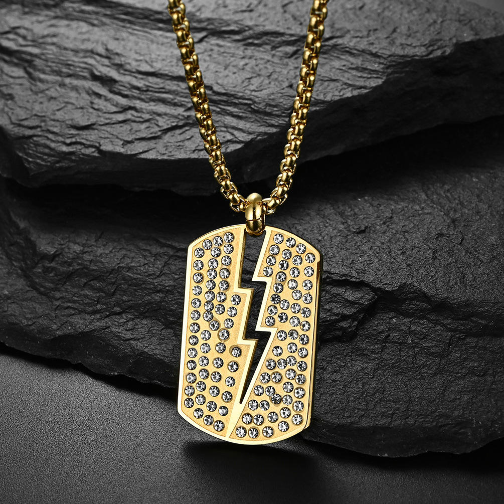 Colgante único de oro sin cadena