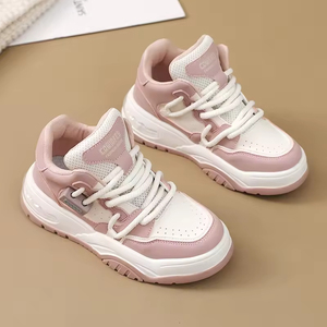 LYKU BR708 Zapatillas Deportivas de Mujer con Cordones, Transpirables, Ligeras, de Caña Baja, Antiolor, con Suela Gruesa, para Otoño, Primavera e Invierno - Product Image 4