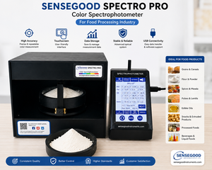 Spectrophotomètre LED portable Sensegood Instruments SpectroPro 400-700nm avec écran tactile et connectivité USB pour l'analyse alimentaire - Product Image 3