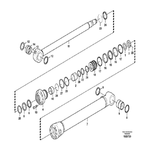 Cylindre de godet EC330CL EC330C EC330 VOE14549596 VOE14549597 VOE14572518 Cylindre de bras compatible avec - Product Image 4