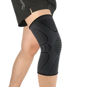 膝ブレースサポートネオプレン圧縮スリーブ通気性膝ラッププロテクターパッド腱炎の痛みを和らげるワークアウトユニセックス