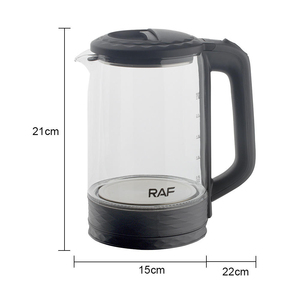 Wholesale 1500W Electric Kettle 2.5L Glass Body LED <b>Illumination</b> Light Automatic Power Household Use Cordless Design 360-Degree - Product Image 4