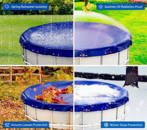 Vente directe d'usine de couvertures de piscine d'hiver pour protéger les piscines en hiver, acceptant les formes et les couleurs personnalisées - Product Image 3