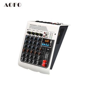 Consola Mezcladora <span class=keywords><strong>de</strong></span> Audio Profesional <span class=keywords><strong>de</strong></span> 4 Canales, Metálica, con 99 Efectos DSP Integrados y Bluetooth <span class=keywords><strong>para</strong></span> Karaoke, Grabación y Uso en Escenario - Product Image 2