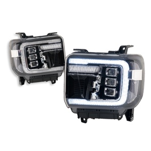 ไฟหน้าโปรเจคเตอร์ LED สำหรับรถ GMC Sierra ปี 2014-2018 พร้อมไฟเดย์ไลท์ สภาพใหม่ 6000k อุปกรณ์ตกแต่งรถยนต์ - Product Image 6