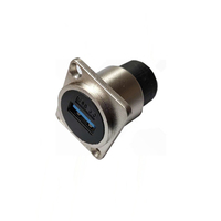 Support de montage pour panneau, 1 pièce, connecteur en métal, résistant à l'eau, pour prises USB, Type D, 3.0