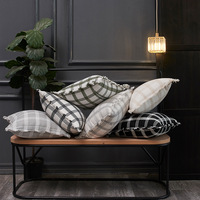 Housse de coussin de canapé moderne et élégante avec pompons, plusieurs options de couleurs, housse de coussin tissée pour la chambre à coucher, décoration de la maison