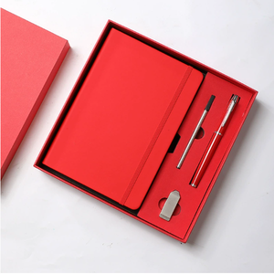 2024 cao cấp USB máy tính xách tay thiết lập bơm lại PU da Tạp Chí Kim loại bút Hộp quà tặng sinh thái thân thiện biểu tượng tùy chỉnh Công ty Nhân viên Quà Tặng - Product Image 4