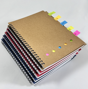 Wholesale high quality Kraft <b>Paper</b> Notebook Wholesale Notebook With Sticky Notes Stickers Custom Spiral Notebook - Product Image 5