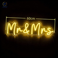 Enseigne néon personnalisée pour la douche et la décoration de mariage, accessoires photo LED en PVC avec design personnalisé pour fond de bureau