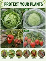 Nieuwe HDPE verdikte anti-verouderings- en anti-insectennet voor kassen, groenten, fruitbomen, landbouw, anti-muggengaas, gebreid ZD