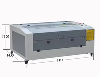 Machine de découpe et gravure laser CO2 300W, type portique, refroidissement par eau, prend en charge les formats AI/DXF, haute précision, automatique, pour papier/caoutchouc