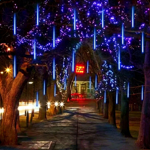 Lumière décorative LED à effet de météores en cascade Datang DT, couleurs RGBW, étanche IP65, contrôle par application à distance pour l'extérieur - Product Image 1