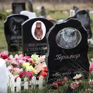 Недорогие гранитные надгробия и памятники на заказ, ручная резьба в американском и европейском стиле, изогнутая форма, для наружного использования - Product Image 2