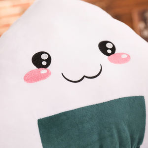 Cojín de Peluche Suave con Forma de Bola de Arroz de Sushi Japonés Kawaii, Juguete de Peluche Suave y Adorable - Product Image 2