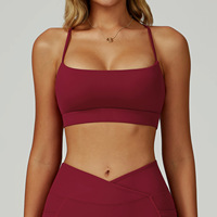Soutien-gorge de sport effet seconde peau pour femme, débardeur de yoga de luxe à dos croisé pour la course et l'entraînement en salle de sport, Style 2030