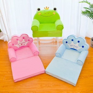 Canapé pliant multicouche pour enfants, motif dessin animé, amovible et lavable, pour aire de lecture de maternelle, avec coussin en peluche mignon - Vente en gros - Product Image 3