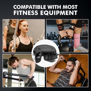 Sollevamento pesi per uomini e donne in Silicone impugnatura a mano palestra di sollevamento pesi antiscivolo manopole per allenamento in palestra ed esercizio - Product Image 6