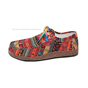 Zapatos de Lona Casuales con Graffiti, Talla Grande, Suela Plana, con Cordones Delanteros, Coloridos, para Mujer, Talla 43 - Product Image 5