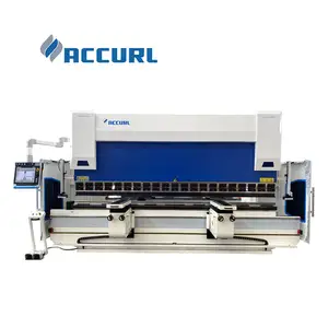 Akurat 110 Ton 3200Mm 6 Poros CNC Tekan Rem dengan Sistem DELEM DA 66T CNC