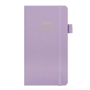 Agenda Semanal y Anual 2027 en Stock, Cuaderno de Tapa Dura de Cuero PU, Bloc de Notas de 72 Hojas con Banda Elástica para Regalos Corporativos - Product Image 4