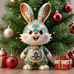 Нематериальное культурное наследие креативный продукт Cloisonne кролик - Product Image 5