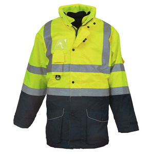 <span class=keywords><strong>Veste</strong></span> de sécurité réfléchissante d'hiver haute visibilité <span class=keywords><strong>jaune</strong></span> pour l'exploitation minière, anti-froid, avec doublure amovible 3 en 1, vente chaude - Product Image 3