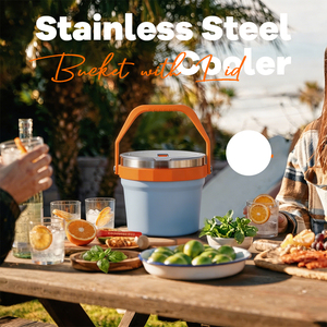 Cubo para Hielo Everich de 4.2L, Apto para Lavavajillas, Aislado, de Acero Inoxidable, con Tapa para Abrir Botellas Integrada, para Enfriar Bebidas - Product Image 2