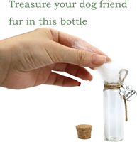 Urne funéraire cylindrique en verre transparent pour animaux de compagnie, avec couvercle en bois scellé, grande capacité, récipient transparent pour cendres, pour commémoration de chien ou de chat