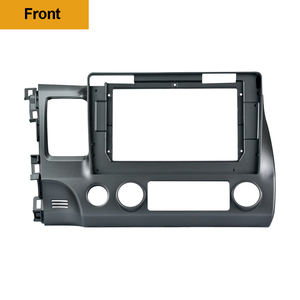 สำหรับ Honda Civic 2007-2011 อุปกรณ์ตกแต่งแผงหน้าปัดรถยนต์ ขนาด 10.1 นิ้ว <span class=keywords><strong>ช</strong></span>ุดแปลงเฟรมวิทยุสเตอริโอ DVD ABS แผงหน้าปัด - Product Image 1