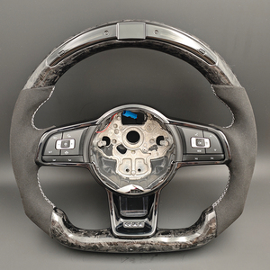 Volant <span class=keywords><strong>sport</strong></span> GTI amélioré, moitié carbone forgé avec LED, compatible VW Golf Mk5 Mk6 Mk7 Mk7.5 R Polo 6R Passat B8 - Product Image 1